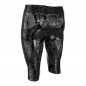 Preview: Latex ¾ pants STEAMPUNK HOLO black laser edition easy to dress